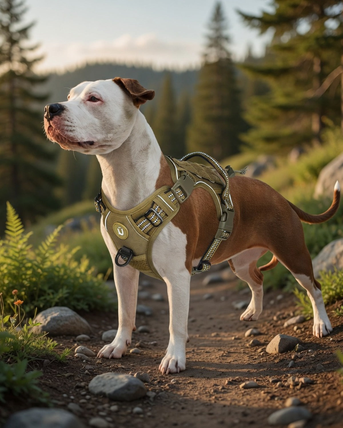 Breathable MOLLE Tactical Harness — Reflective — full lifestyle photo