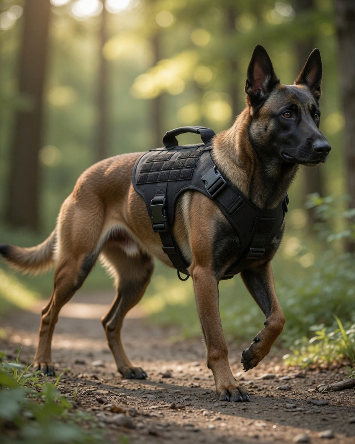 Classic Tactical Dog Harness — full lifestyle photo