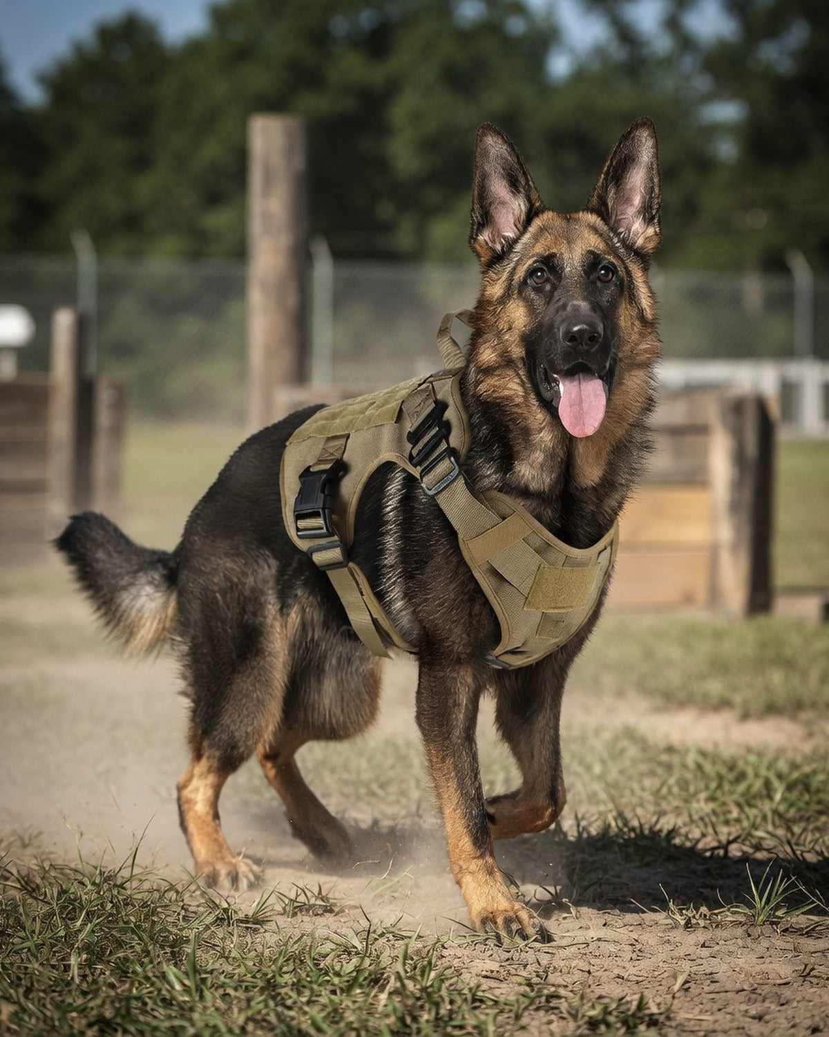 Military Training Tactical Harness — Padded — full lifestyle photo