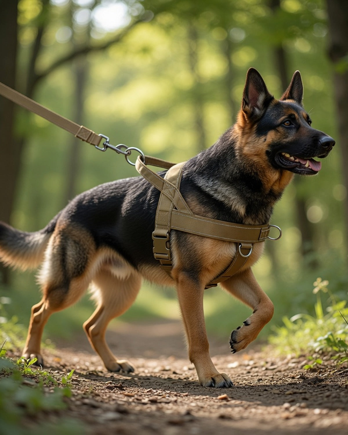 1000D Nylon Anti-Pull Tactical Harness — full lifestyle photo