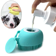 Pet Bath Massage Gloves for Dogs & Cats — product photo 1 · colors: Heart-shaped Pink, Square Blue, Heart-shaped Yellow, Heart-shaped Blue, Square Pink, Square Yellow