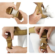 1000D Nylon Anti-Pull Tactical Harness — product photo 6 · colors: Khaki, Black