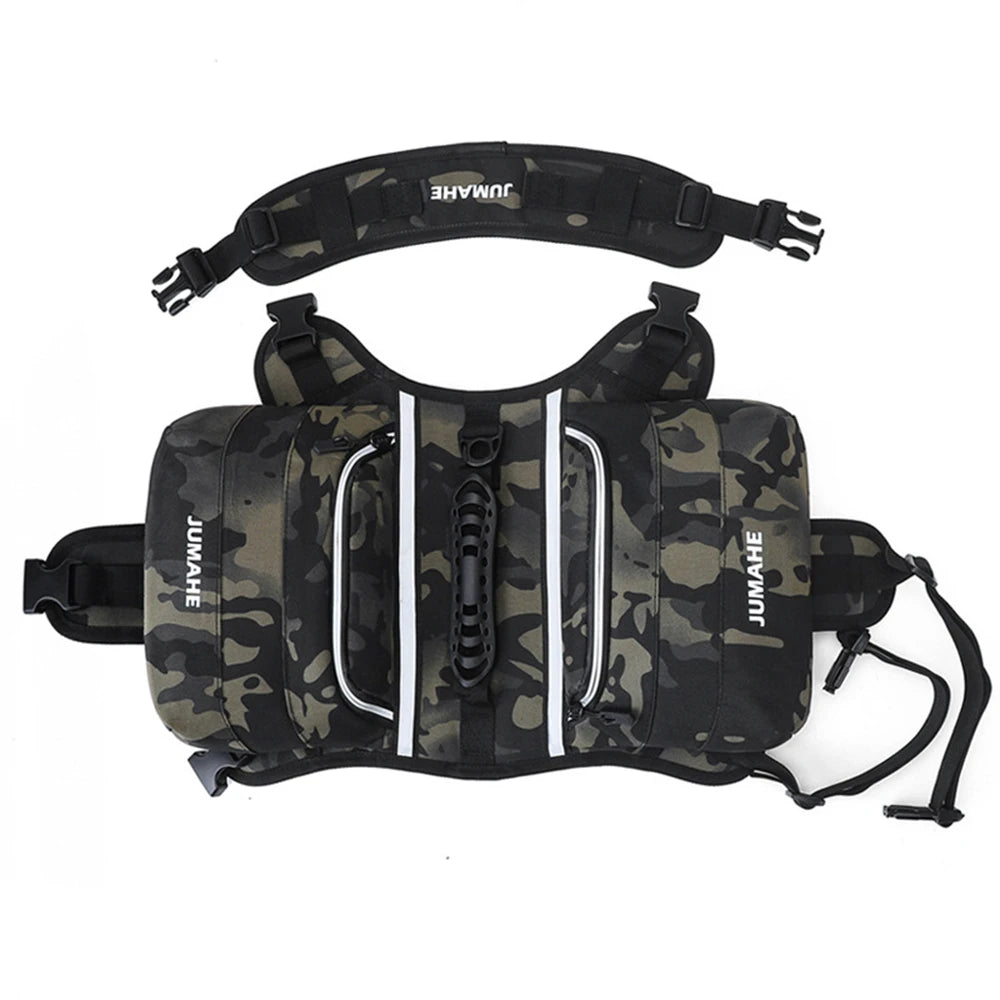 TrailPack Dog Hiking Saddlebag — product photo 8 · colors: Camouflage, YELLOW, Blue, GRAY, green, black