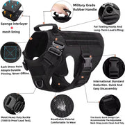 Tactical Dog Harness with Collar & Leash Set — product photo 3 · colors: black 3 pieces, green 2 pieces, camouflage 2 pieces, brown 2 pieces, black 2 pieces, green 3 pieces