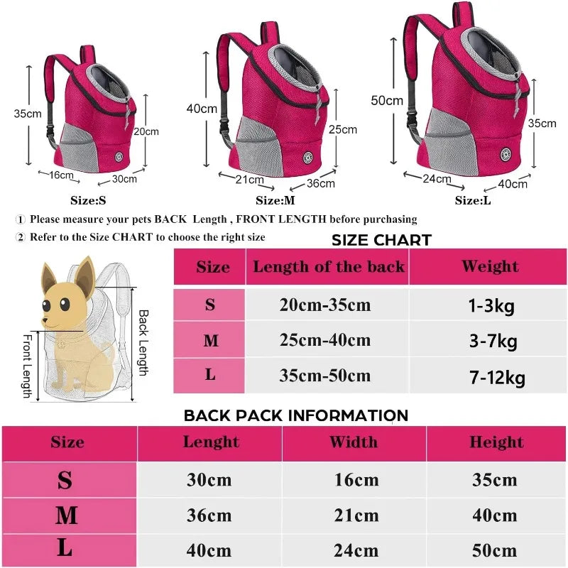 TrailLift Front Dog Carrier — product photo 5 · colors: Orange, Green, Rosered, Red, Black, Blue