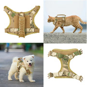 Small Breed Tactical Harness for Puppies & Cats — product photo 4 · colors: Green, Brown, Black Set, CP, Black, Green Set