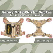 Small Dog Tactical Harness with Vertical Handle — product photo 4 · colors: Dog Harness--KHAKI, Dog Harness--K--S, Dog Harness--BLACK, Dog Harness--B--S, Harness--PINK--SET, Harness--BLUE--SET