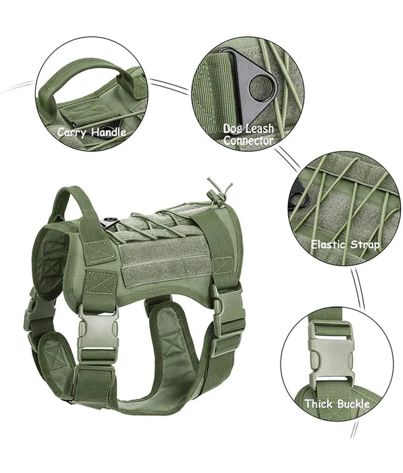 Quick-Release Tactical Training Harness — product photo 6 · colors: skin, black, Army green, CP camouflage