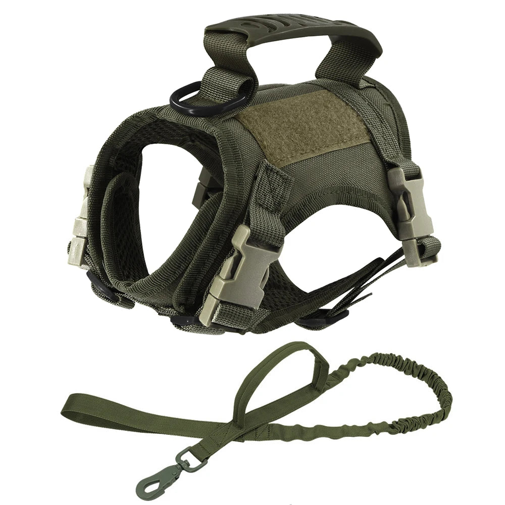 Small Breed Tactical Harness for Puppies & Cats — product photo 12 · colors: Green, Brown, Black Set, CP, Black, Green Set