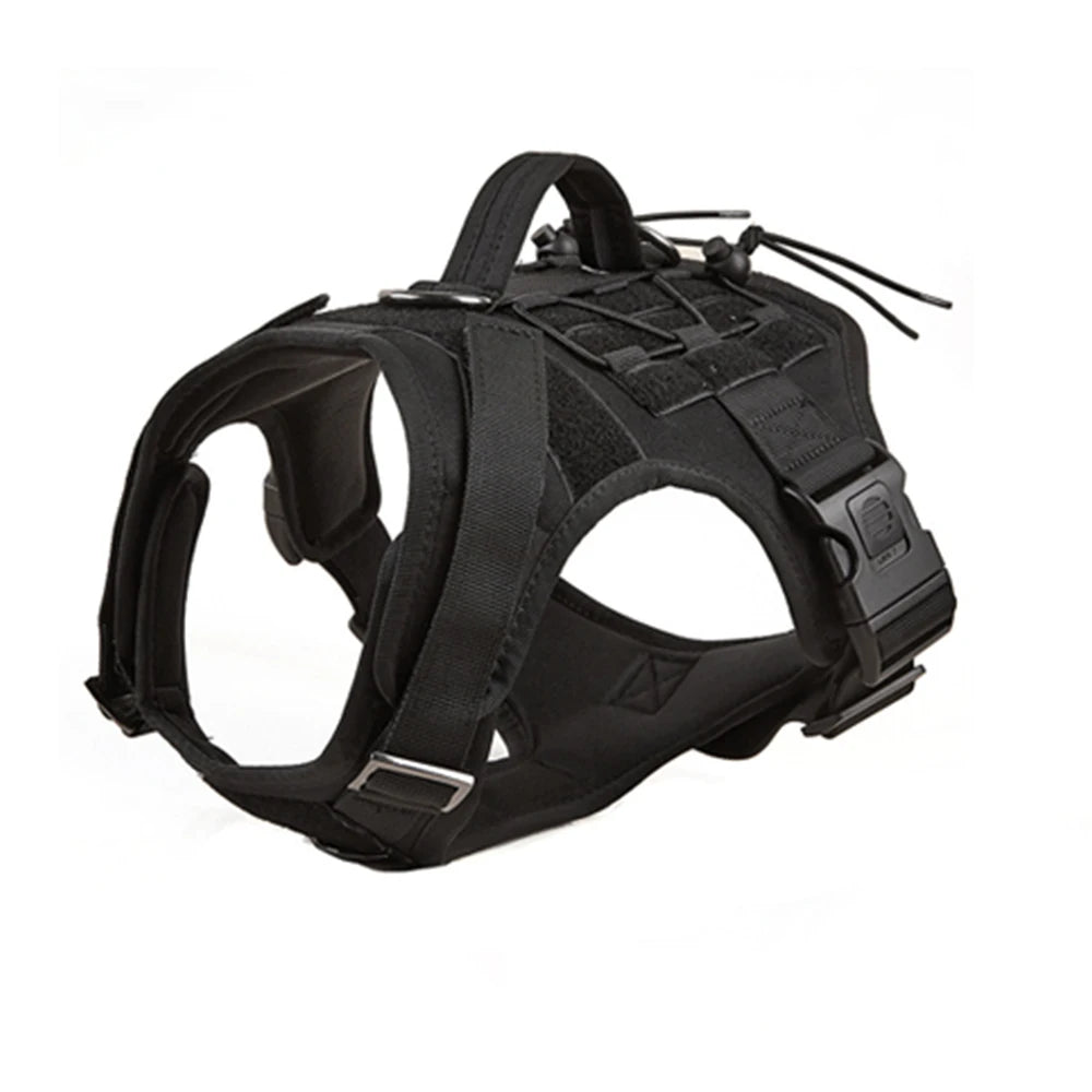 Tactical Dog Harness with Handle — No-Pull Vest — product photo 7 · colors: Black, Khaki, Army green
