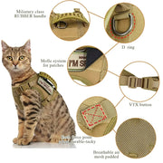 Small Breed Tactical Harness for Puppies & Cats — product photo 2 · colors: Green, Brown, Black Set, CP, Black, Green Set