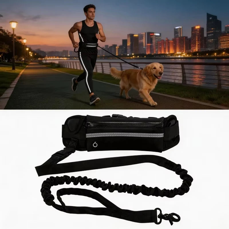 RoamRun Hands-Free Dog Leash — product photo 3 · colors: Red, Black, Blue
