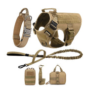 Tactical Dog Harness with Collar & Leash Set — product photo 15 · colors: black 3 pieces, green 2 pieces, camouflage 2 pieces, brown 2 pieces, black 2 pieces, green 3 pieces