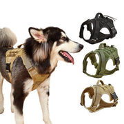 Tactical Dog Harness with Handle — No-Pull Vest — product photo 3 · colors: Black, Khaki, Army green