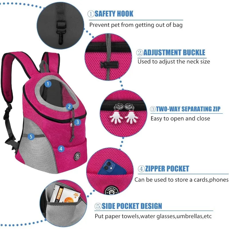 TrailLift Front Dog Carrier — product photo 3 · colors: Orange, Green, Rosered, Red, Black, Blue