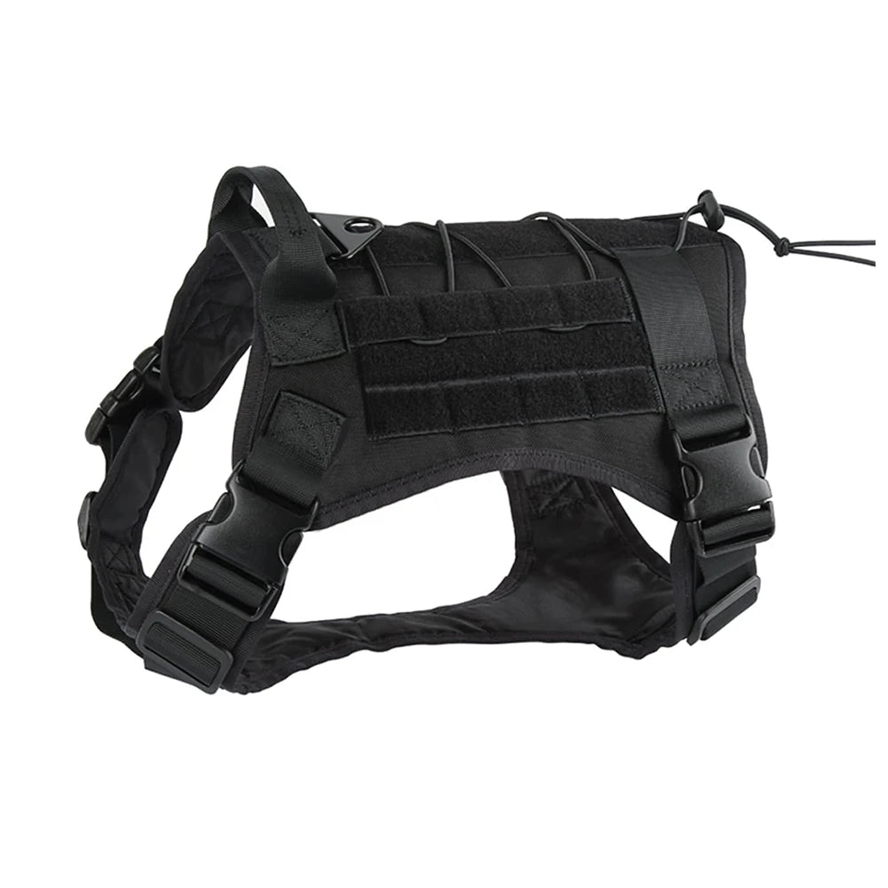 Tactical Dog Harness for Large Breeds — No-Pull Service Vest — product photo 9 · colors: Dark Khaki, army green, black