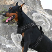 No-Pull Tactical Harness with Reflective Strips — product photo 5 · colors: pink, orange, green, black