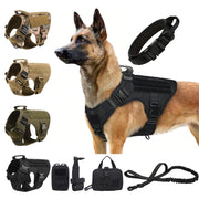 Tactical Dog Harness with Collar & Leash Set — product photo 1 · colors: black 3 pieces, green 2 pieces, camouflage 2 pieces, brown 2 pieces, black 2 pieces, green 3 pieces