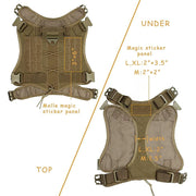 Tactical Dog Harness for Large Breeds — No-Pull Service Vest — product photo 4 · colors: Dark Khaki, army green, black