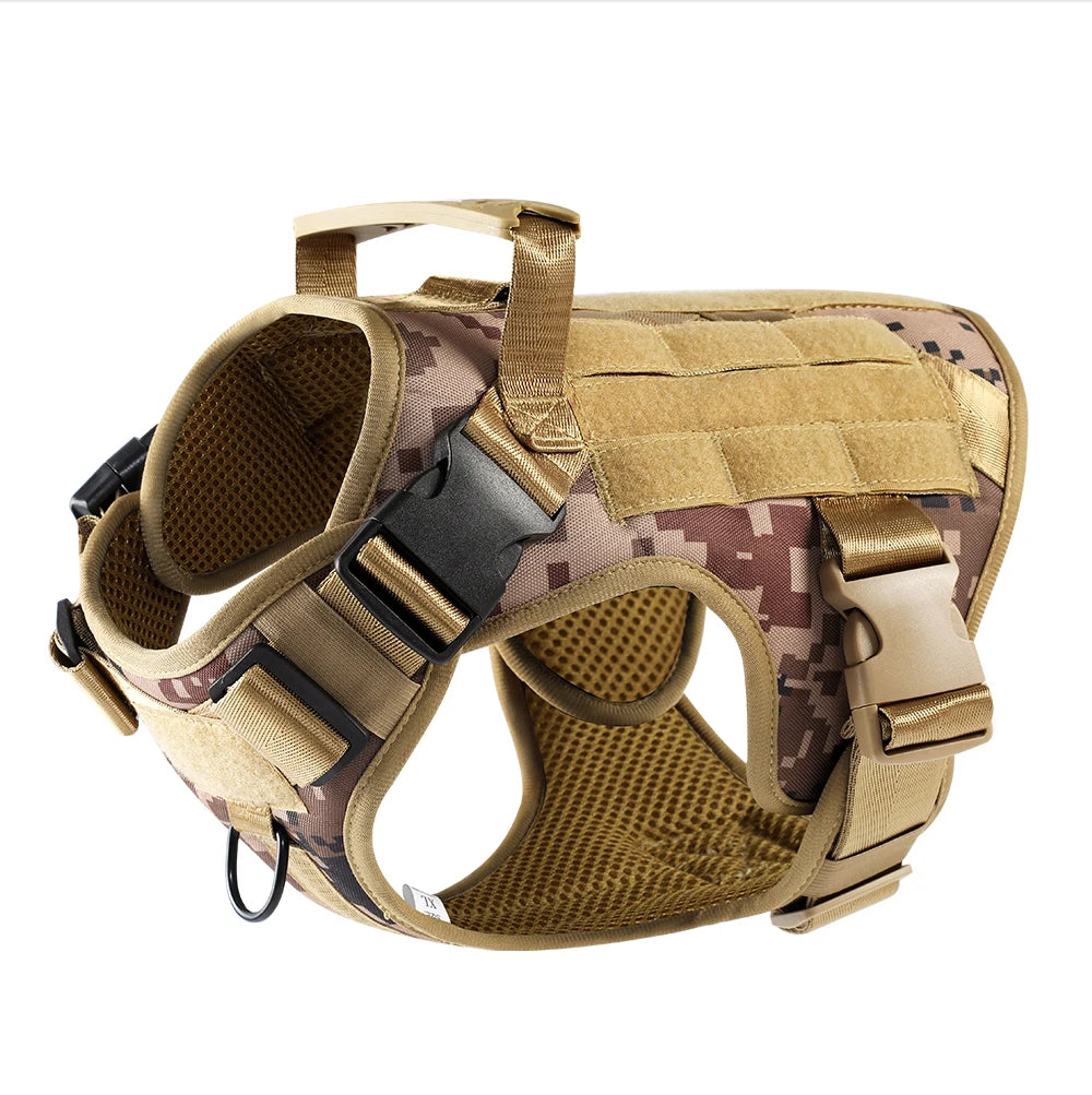 Reflective Tactical Harness with Soft Handle — product photo 11 · colors: Green, Camouflage, Khaki, Khaki set, Black