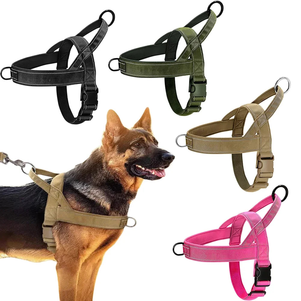 1000D Nylon Anti-Pull Tactical Harness — product photo 1 · colors: Khaki, Black