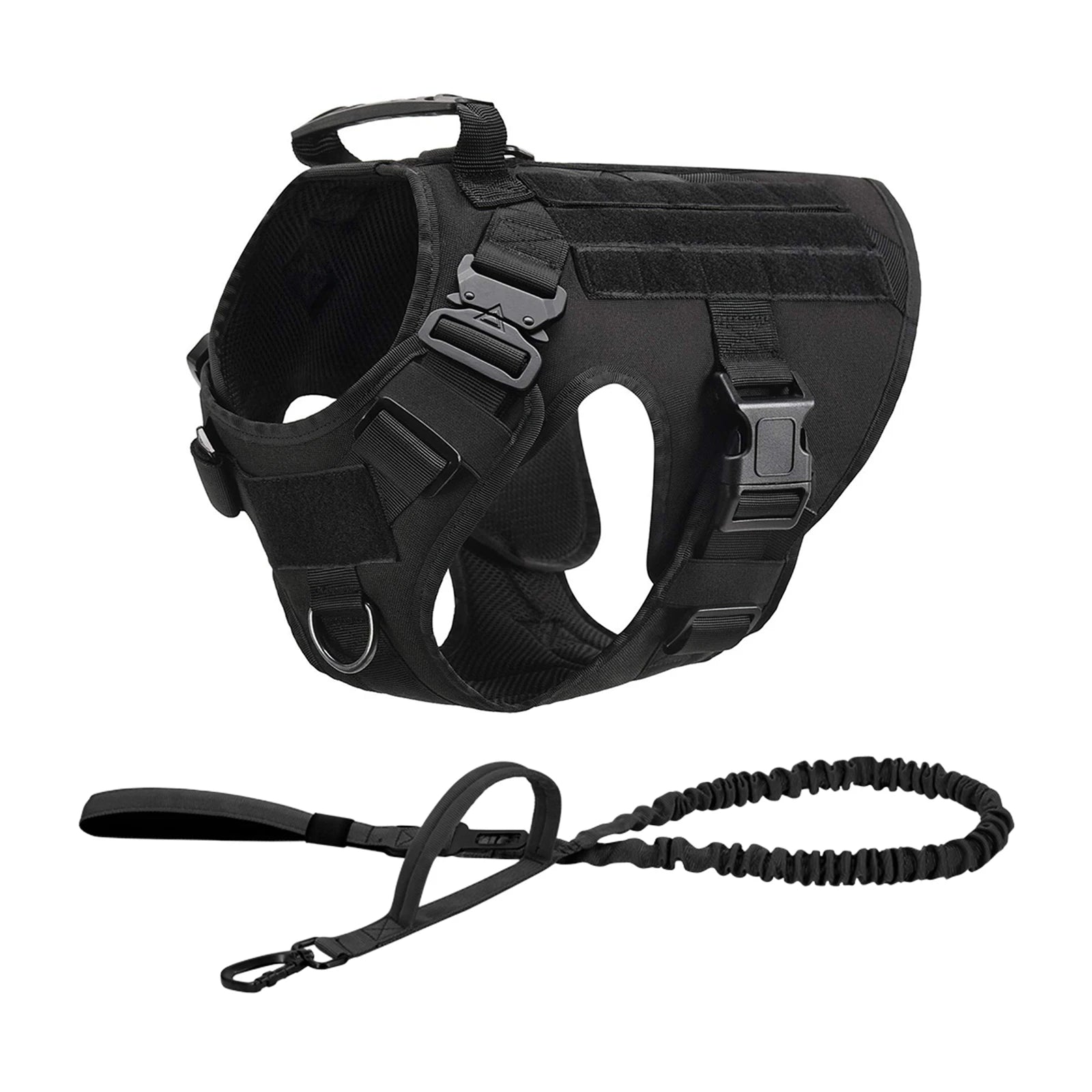 Tactical Dog Harness with Collar & Leash Set — product photo 14 · colors: black 3 pieces, green 2 pieces, camouflage 2 pieces, brown 2 pieces, black 2 pieces, green 3 pieces