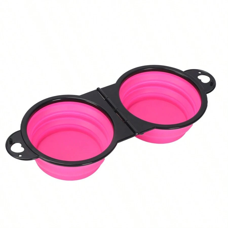 DuoFold Double Travel Bowl — product photo 7 · colors: Red, Pink, Blue