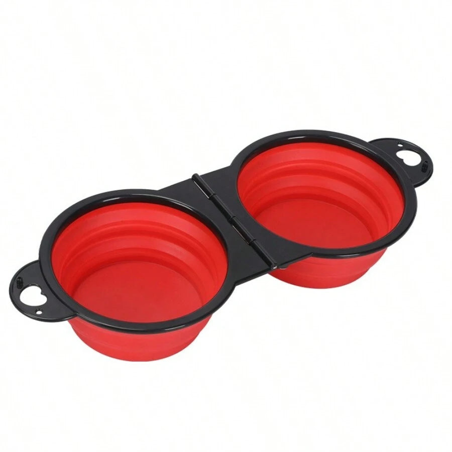 DuoFold Double Travel Bowl — product photo 6 · colors: Red, Pink, Blue