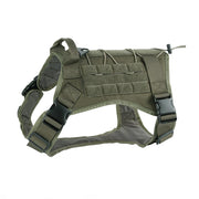 Tactical Dog Harness for Large Breeds — No-Pull Service Vest — product photo 8 · colors: Dark Khaki, army green, black