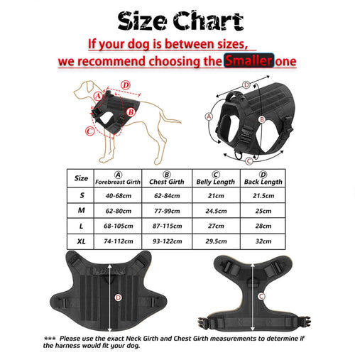 Tactical Dog Harness
