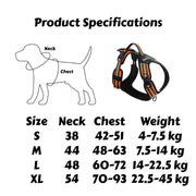 No-Pull Tactical Harness with Reflective Strips — product photo 6 · colors: pink, orange, green, black