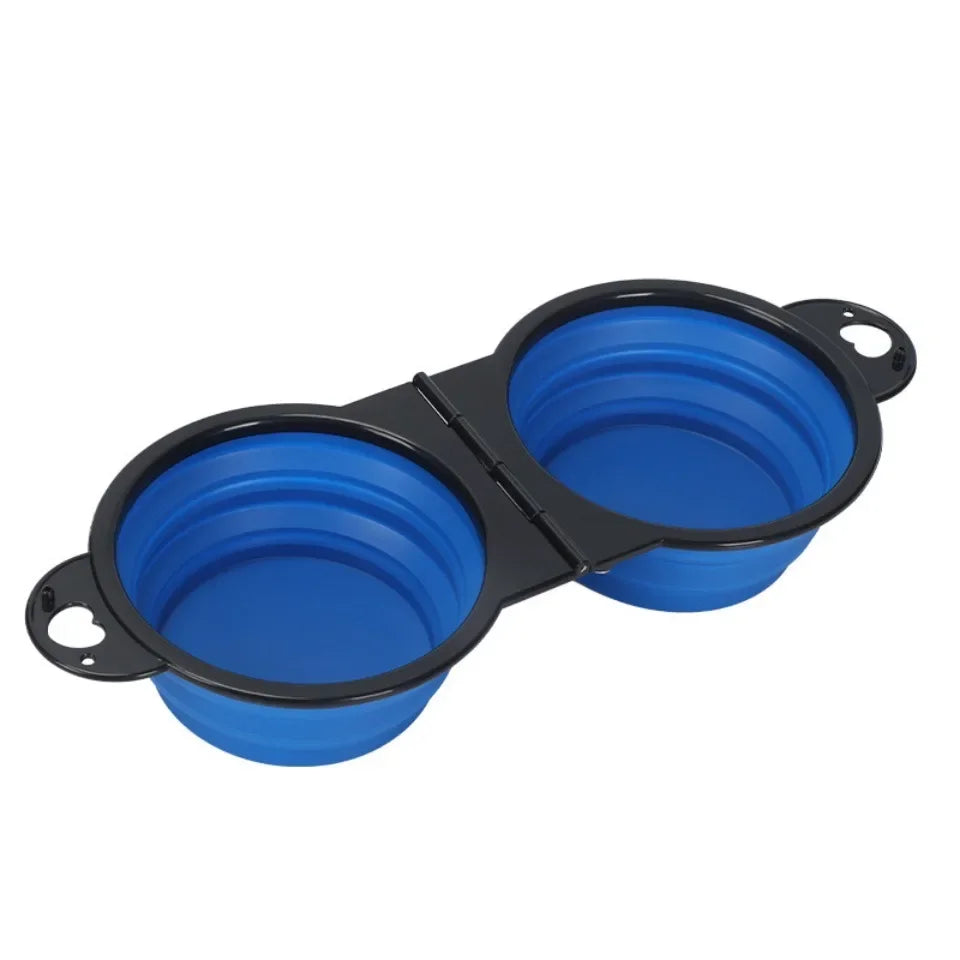 DuoFold Double Travel Bowl — product photo 8 · colors: Red, Pink, Blue