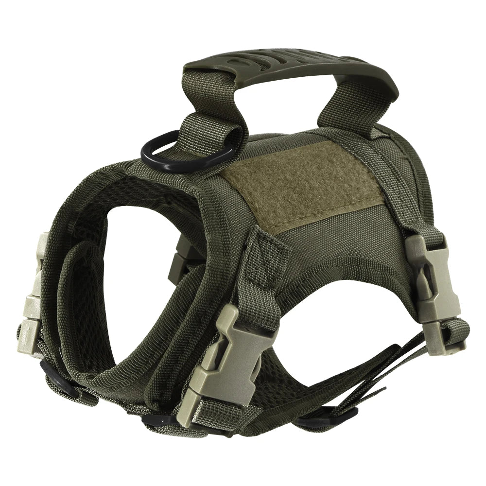 Small Breed Tactical Harness for Puppies & Cats — product photo 7 · colors: Green, Brown, Black Set, CP, Black, Green Set