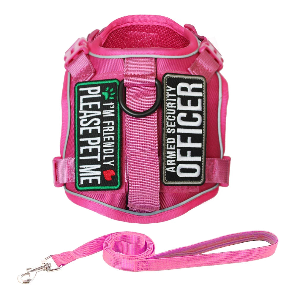 Small Dog Tactical Harness with Vertical Handle — product photo 8 · colors: Dog Harness--KHAKI, Dog Harness--K--S, Dog Harness--BLACK, Dog Harness--B--S, Harness--PINK--SET, Harness--BLUE--SET