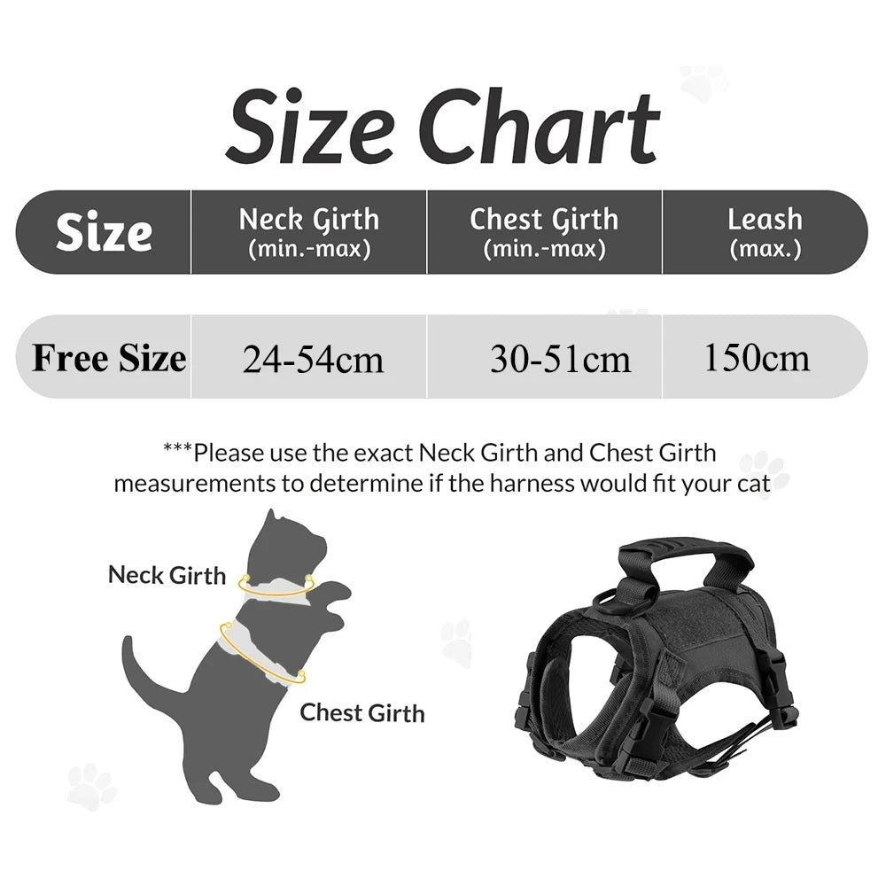 Small Breed Tactical Harness for Puppies & Cats — product photo 6 · colors: Green, Brown, Black Set, CP, Black, Green Set