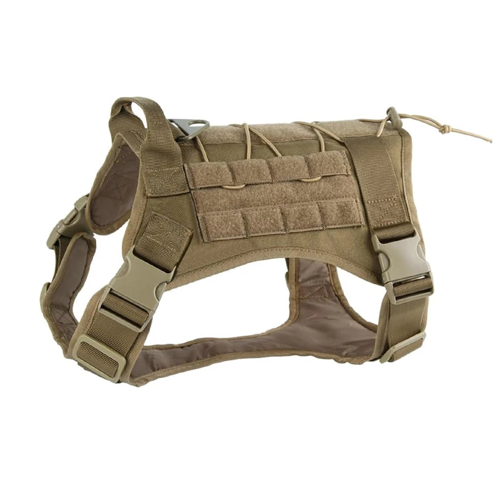 Tactical Dog Harness for Large Breeds — No-Pull Service Vest — product photo 7 · colors: Dark Khaki, army green, black